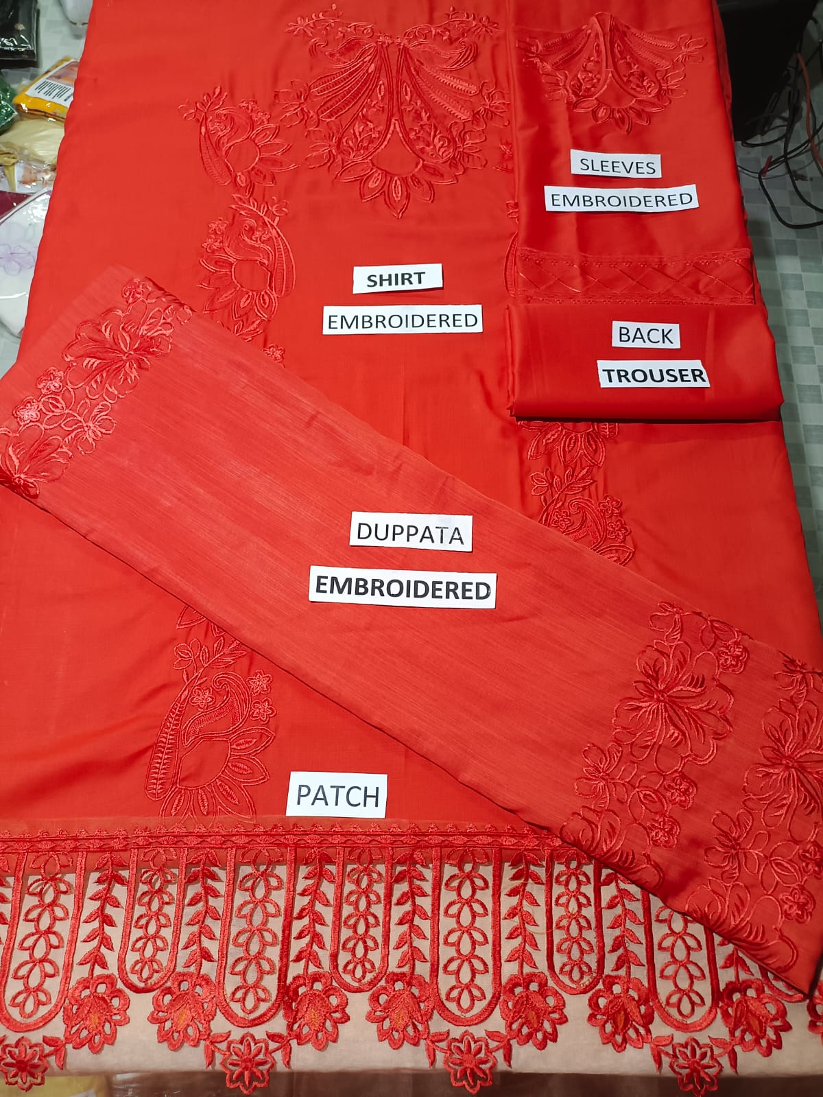 Lawn 3 Piece Embroidered Dress -173