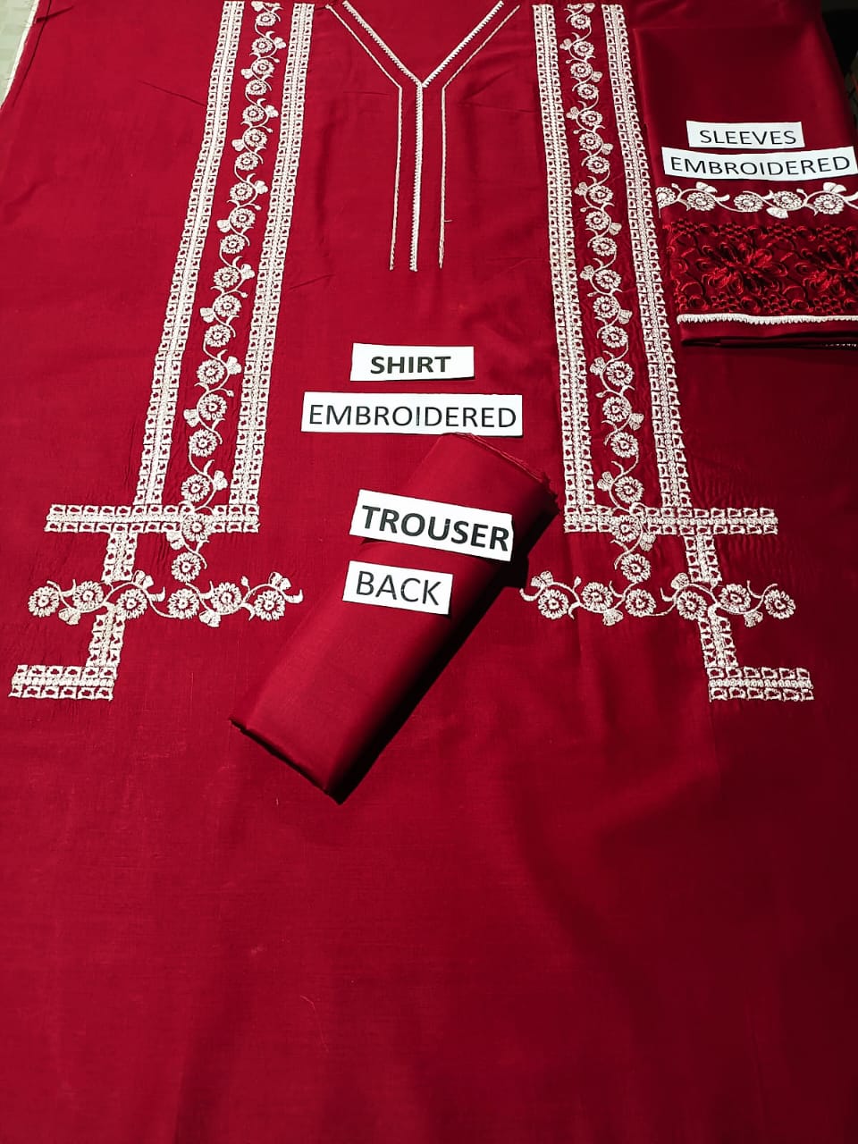 Lawn Unstitched 2 Piece Embroidered Dress - 367