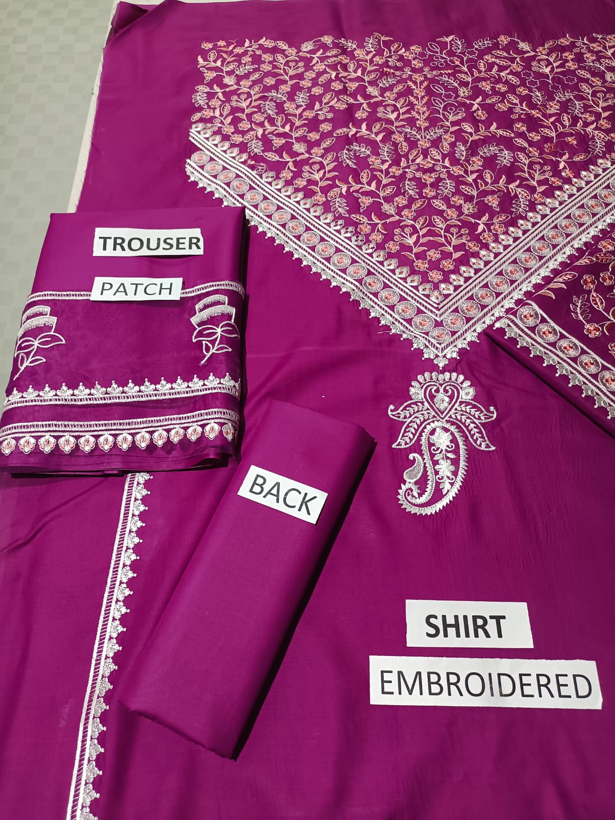Lawn Unstitched 2 Piece Embroidered Dress - 370