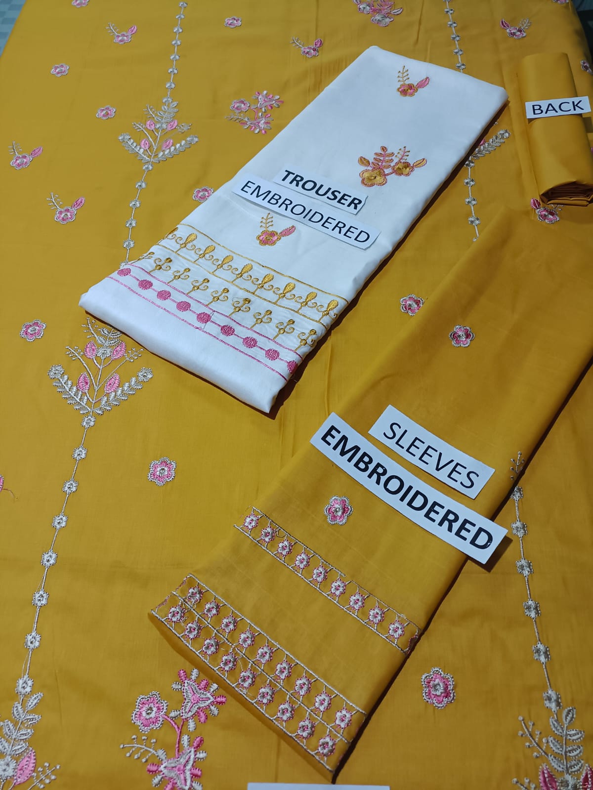 Lawn Unstitched 2 Piece Embroidered Dress - 363