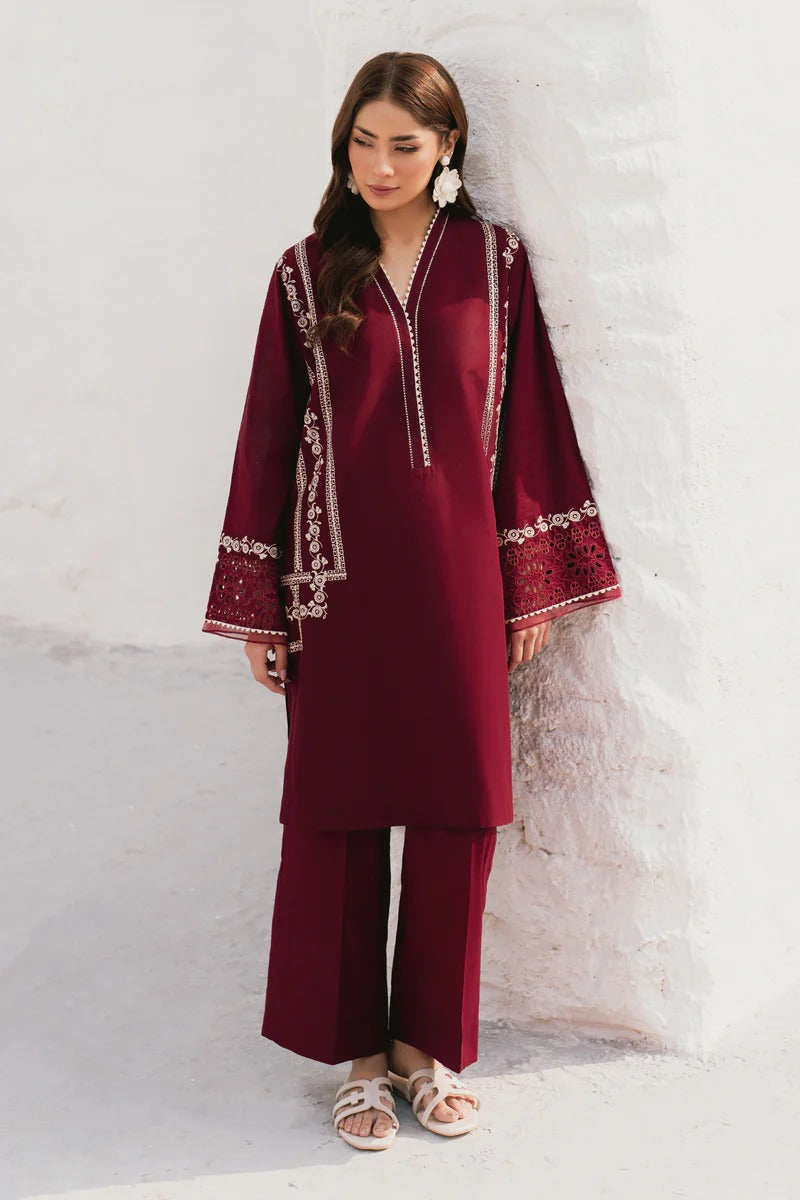 Lawn Unstitched 2 Piece Embroidered Dress - 367