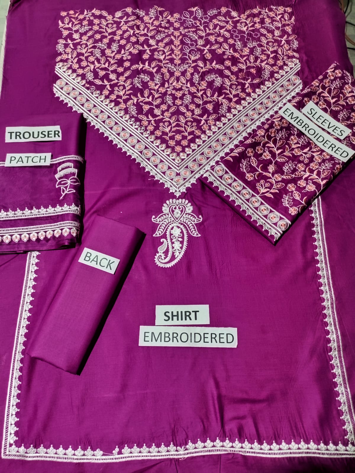 Lawn Unstitched 2 Piece Embroidered Dress - 370