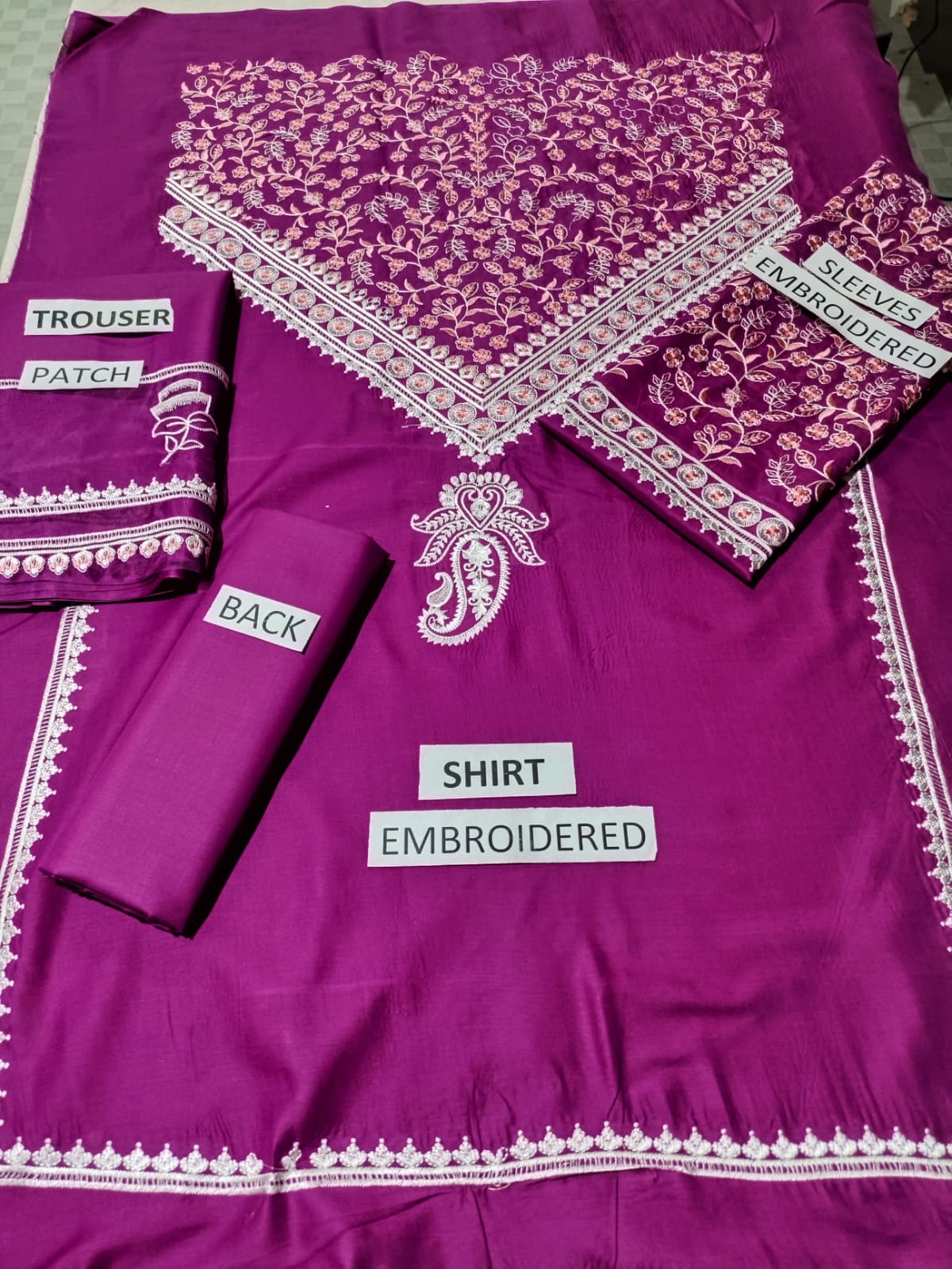 Lawn Unstitched 2 Piece Embroidered Dress - 370