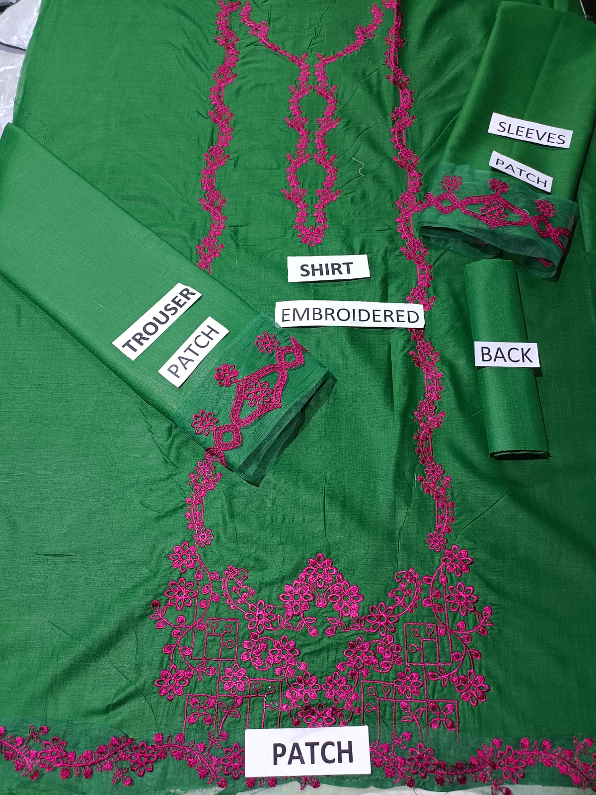 Lawn 2 Piece Embroidered Dress - 348