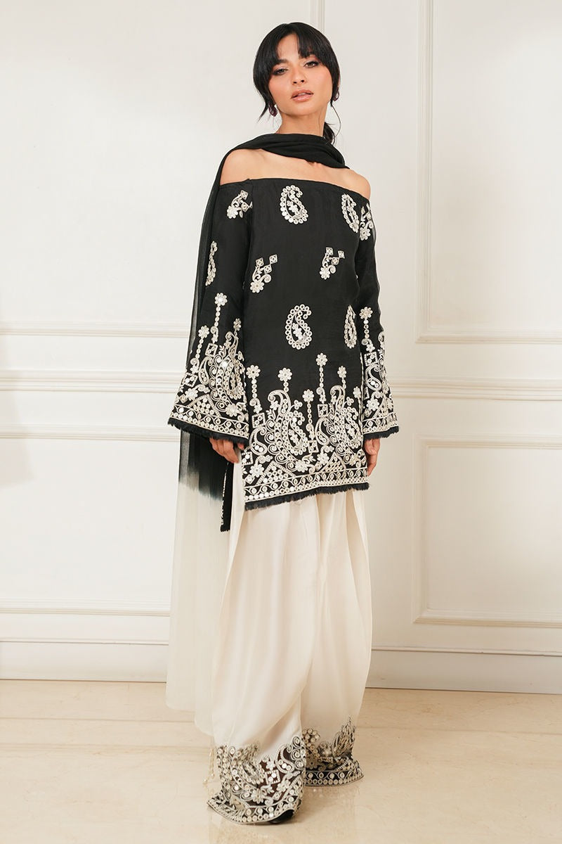 Summer Unstitched 3PCs Embroidered Lawn Dress With Monaar Lawn Dupatta - 490