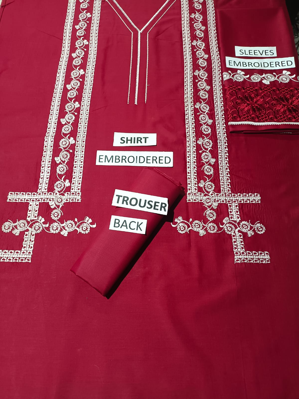 Lawn Unstitched 2 Piece Embroidered Dress - 367