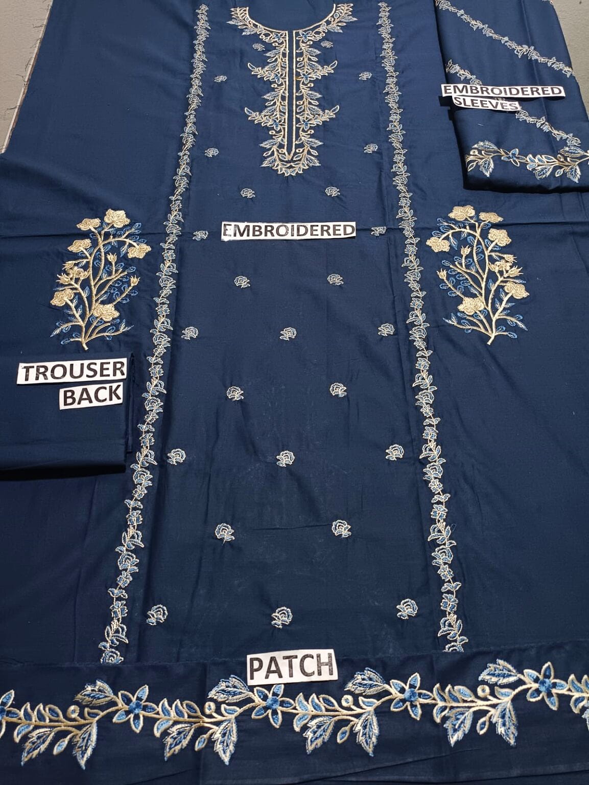 Lawn Unstitched 2 Piece Embroidered Dress - 91
