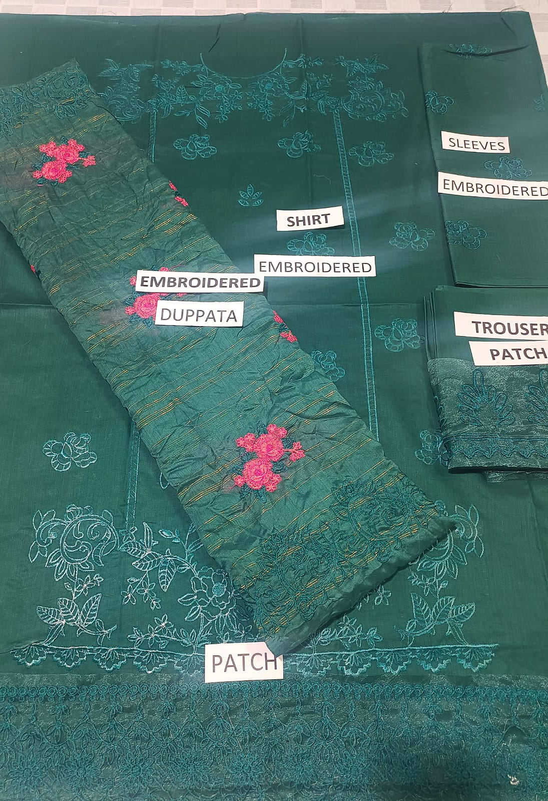 Lawn Unstitched 3 Piece Embroidered Dress -176