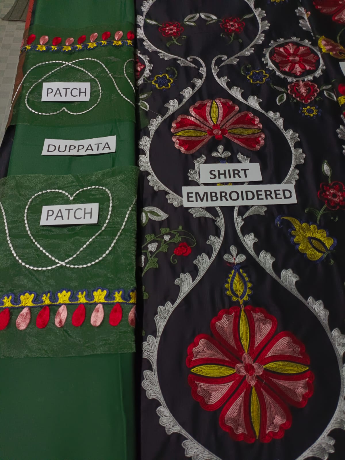 Khaddar Unstitched 3 Piece Embroidered Dress -274