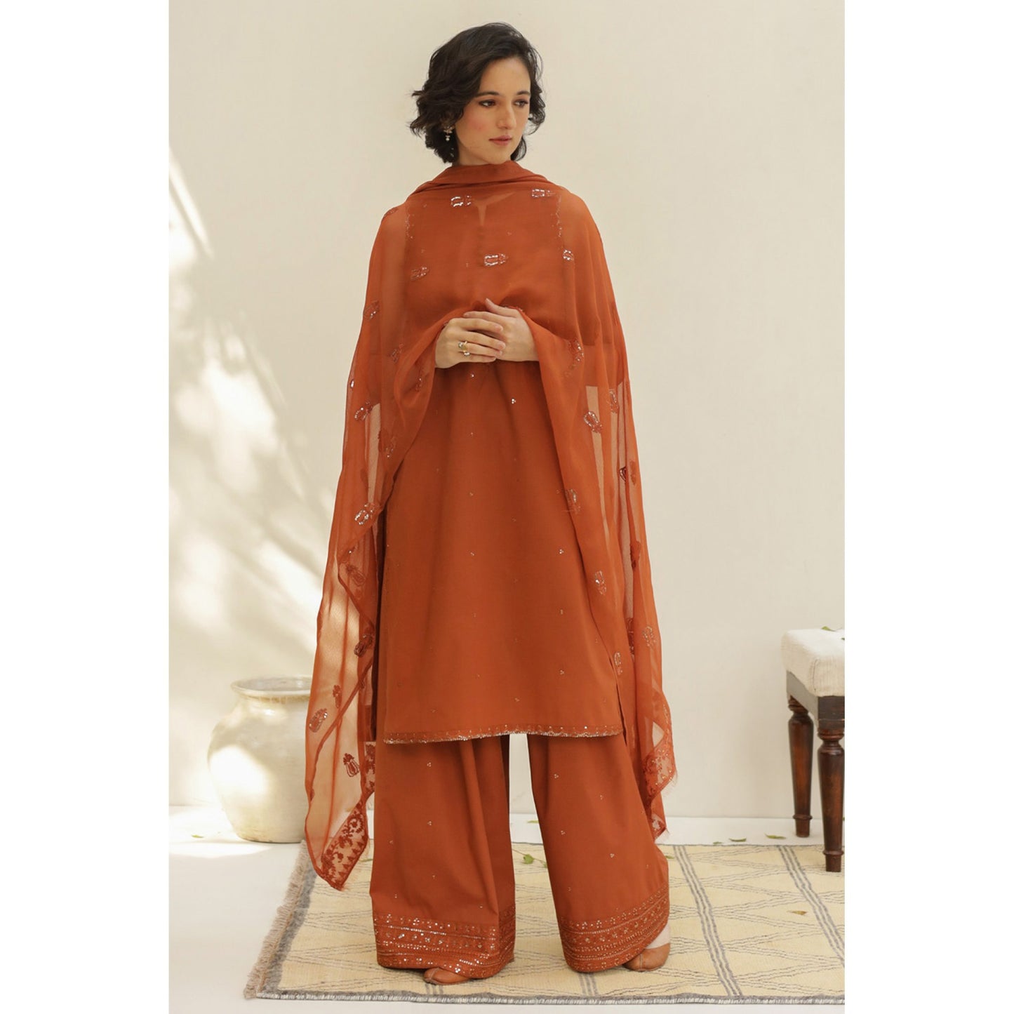 Lawn Unstitched 3 Piece Embroidered Dress - 307
