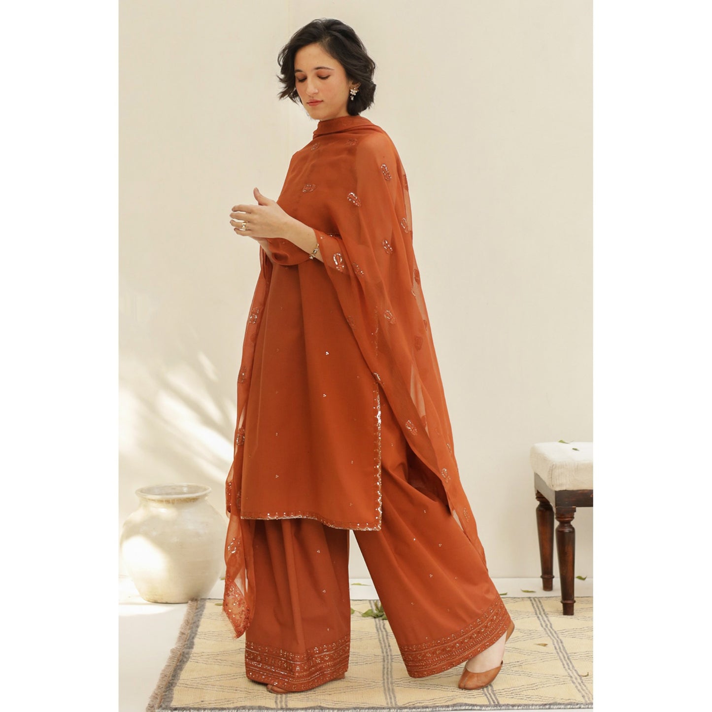 Lawn Unstitched 3 Piece Embroidered Dress - 307