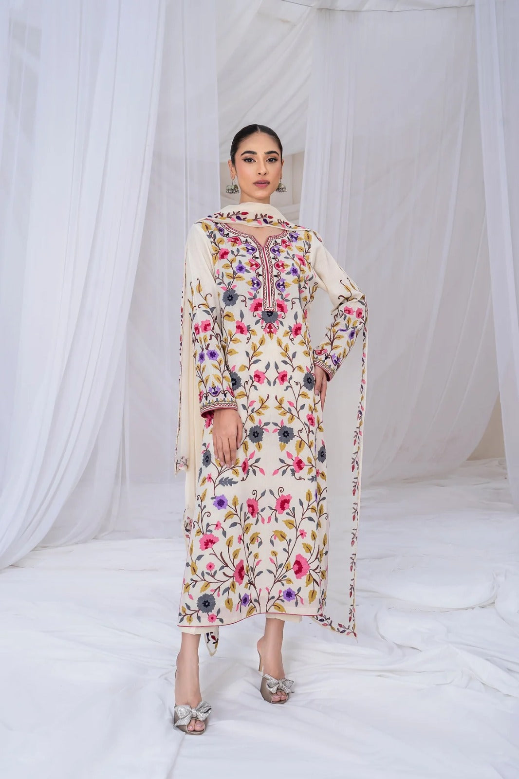 Lawn 3 Piece Embroidered Dress - 310
