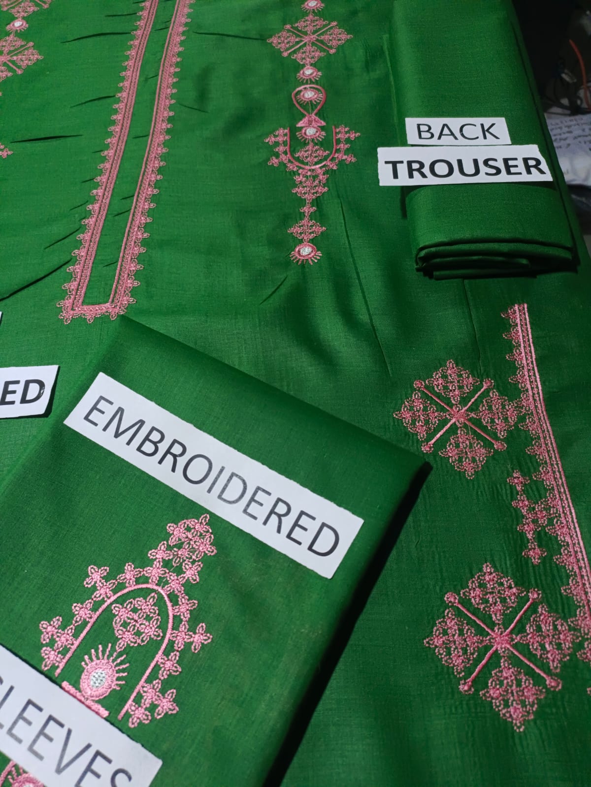 Lawn Unstitched 3 Piece Embroidered Dress - 251