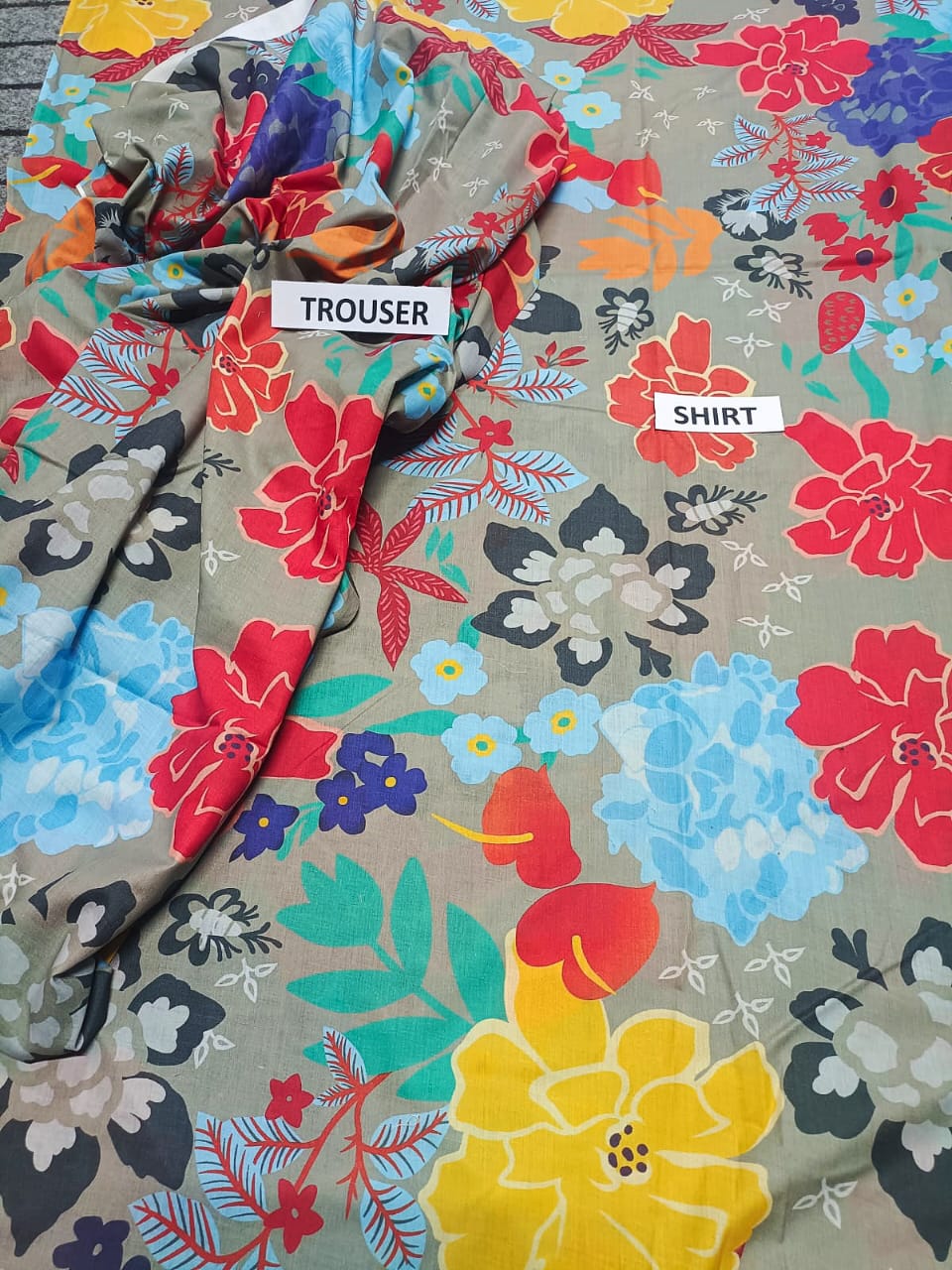 Lawn Unstitched 2 Piece Printed Dress – 198