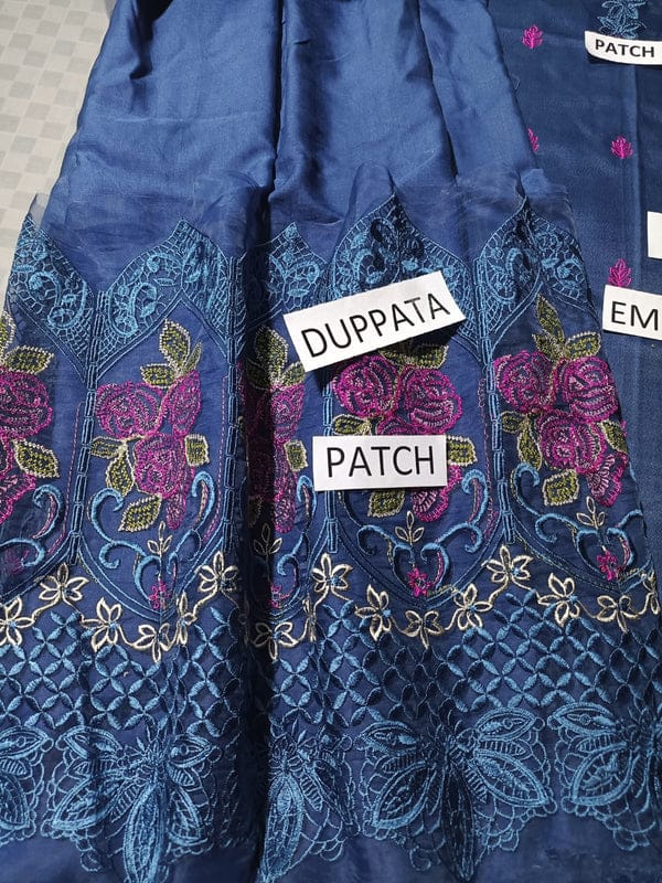 Dhanak 3 Piece Embroidered Dress - 266