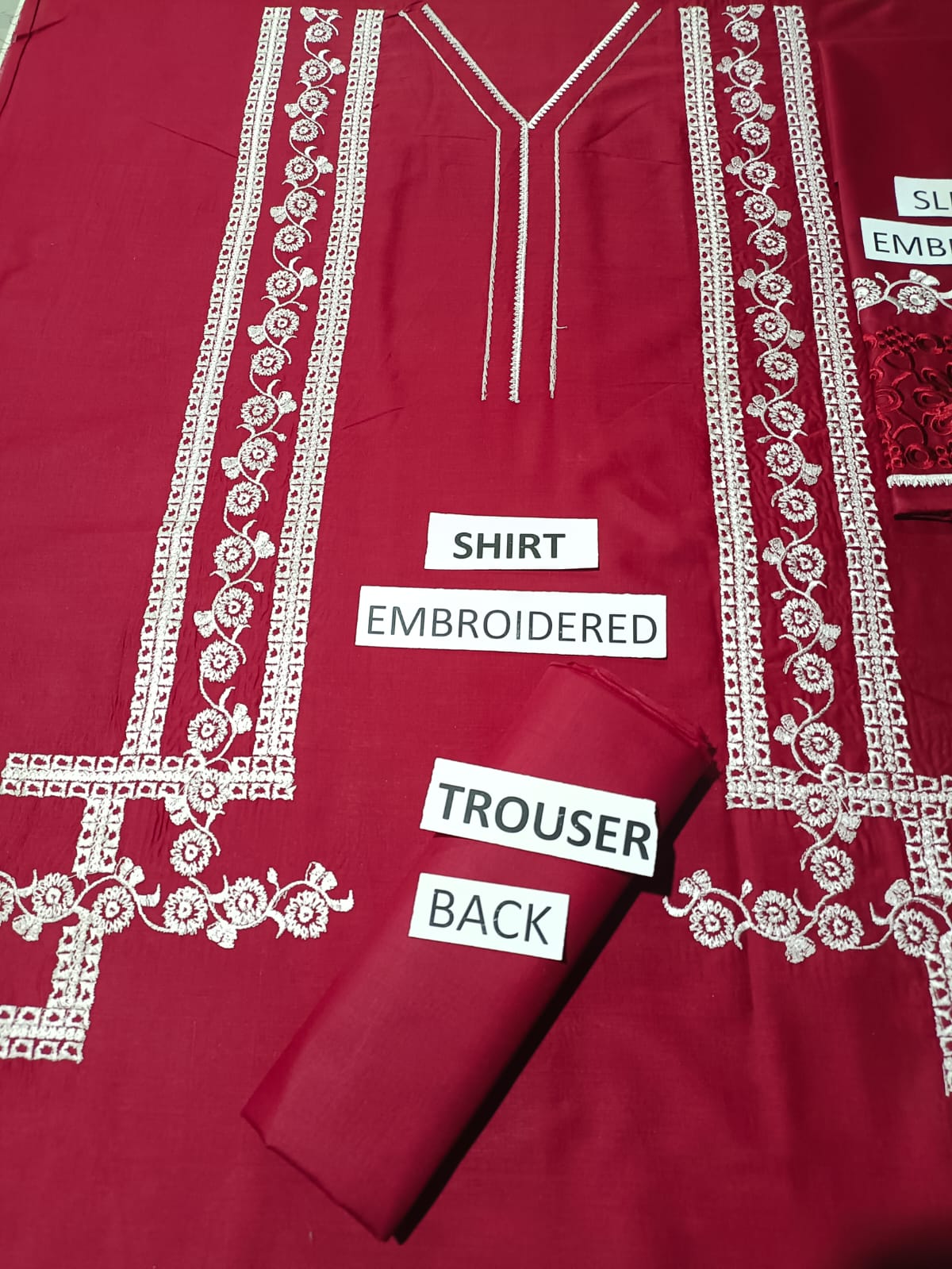 Lawn Unstitched 2 Piece Embroidered Dress - 367