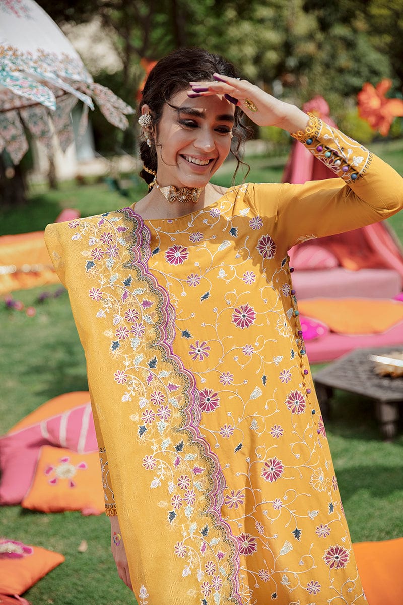 Lawn Unstitched 3 Piece Embroidered Dress - 349
