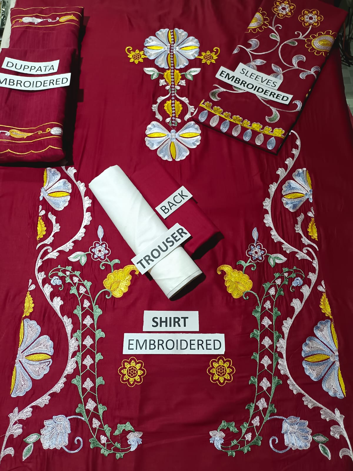 Lawn Unstitched 3 Piece Embroidered Dress - 379