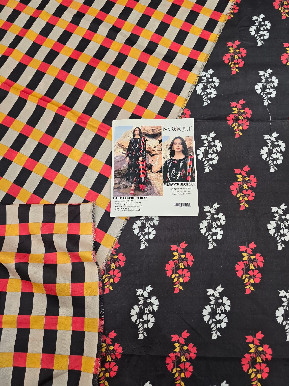 Karandi 3 Piece Printed Dress - 323
