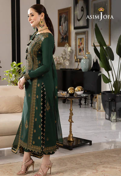 unstitched 3 piece embroidered Dhanak Winter suit -219