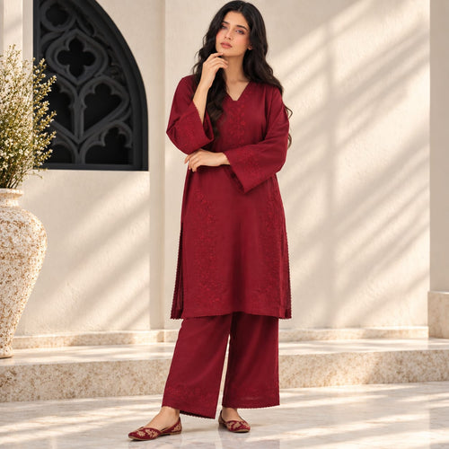 Summer Stitched 2 Piece Embroidered Lawn Dress  -TS 21