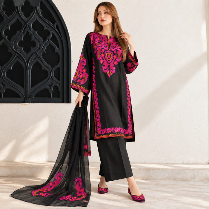 Summer Stitched 3 Piece Embroidered Lawn Dress - TS 11