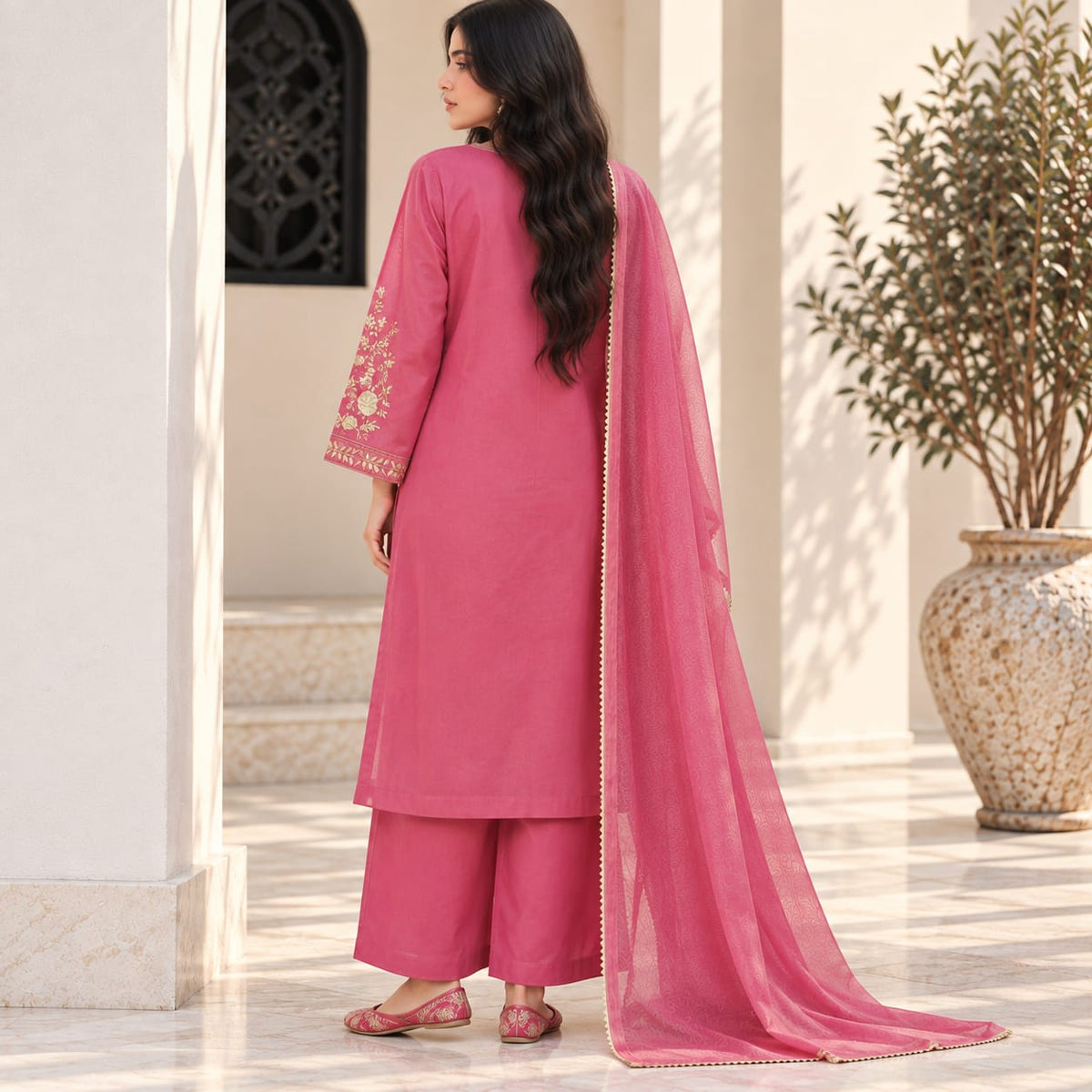 Summer Stitched 3 Piece Embroidered Lawn Dress - TS 12