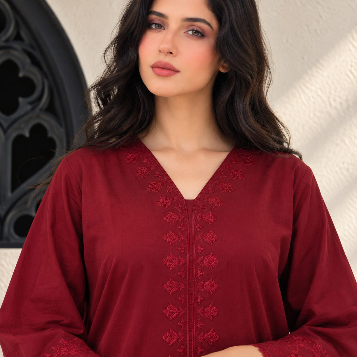 Summer Stitched 2 Piece Embroidered Lawn Dress  -TS 21