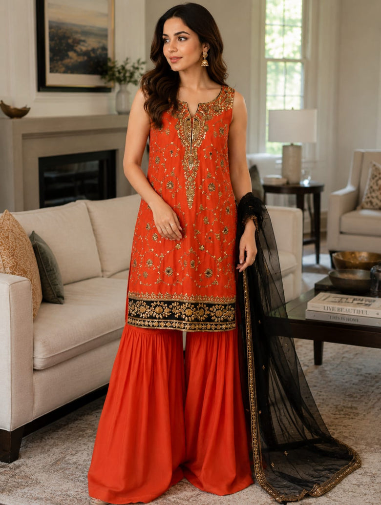 Summer Unstitched 3PCs Embroidered Lawn Dress  - 466
