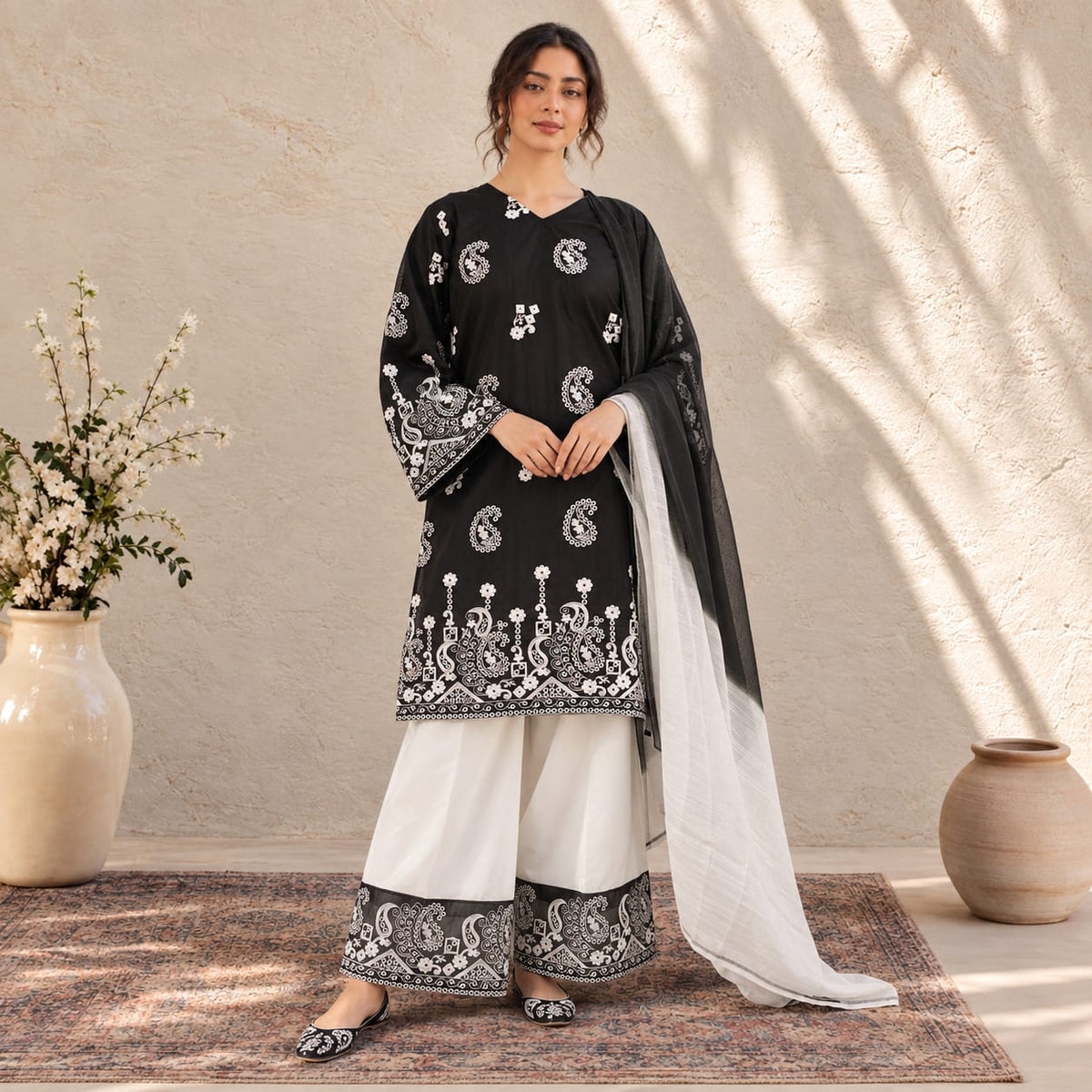 Summer Stitched 3PCs Embroidered Lawn Dress - TS 04