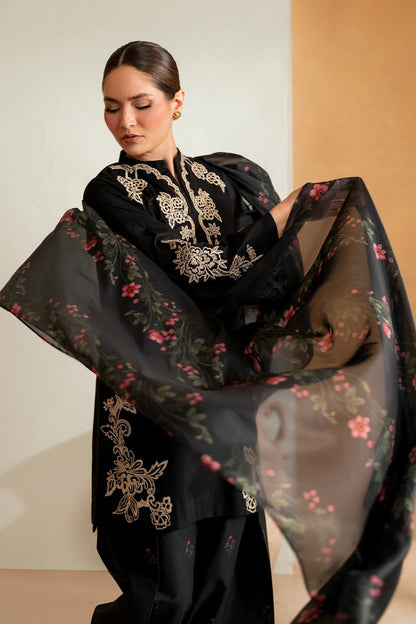 Summer Unstitched 3 Piece Embroidered Lawn Dress With Monaar Lawn Dupatta - 481
