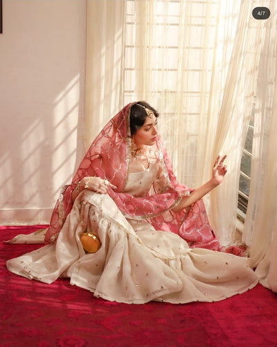 Kataan Silk 3pc Winter Embroidered Dress - 273