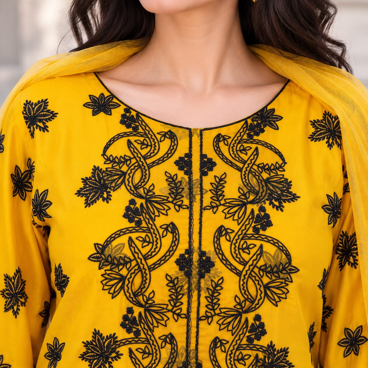 Summer Stitched 3PCs Embroidered Lawn Dress   - TS 17