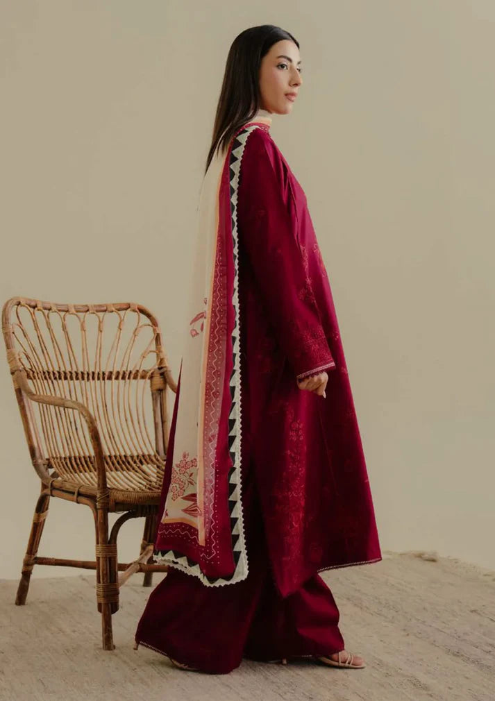 Dhanak 3 Piece Embroidered Dress - 419