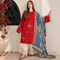 Winter 3PC Dhanak Embroidered Suit - TW 14