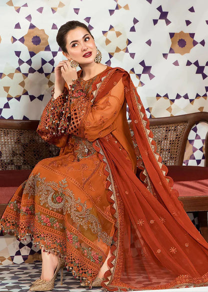 3PC Dhanak full embroidered front piece for shirt sleeves embroidered With Dhanak embroidered dupatta - 278