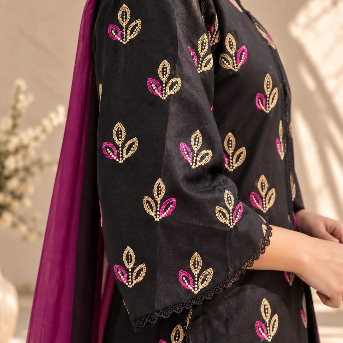 Summer Stitched 3PCs Embroidered Lawn Dress- TS 22