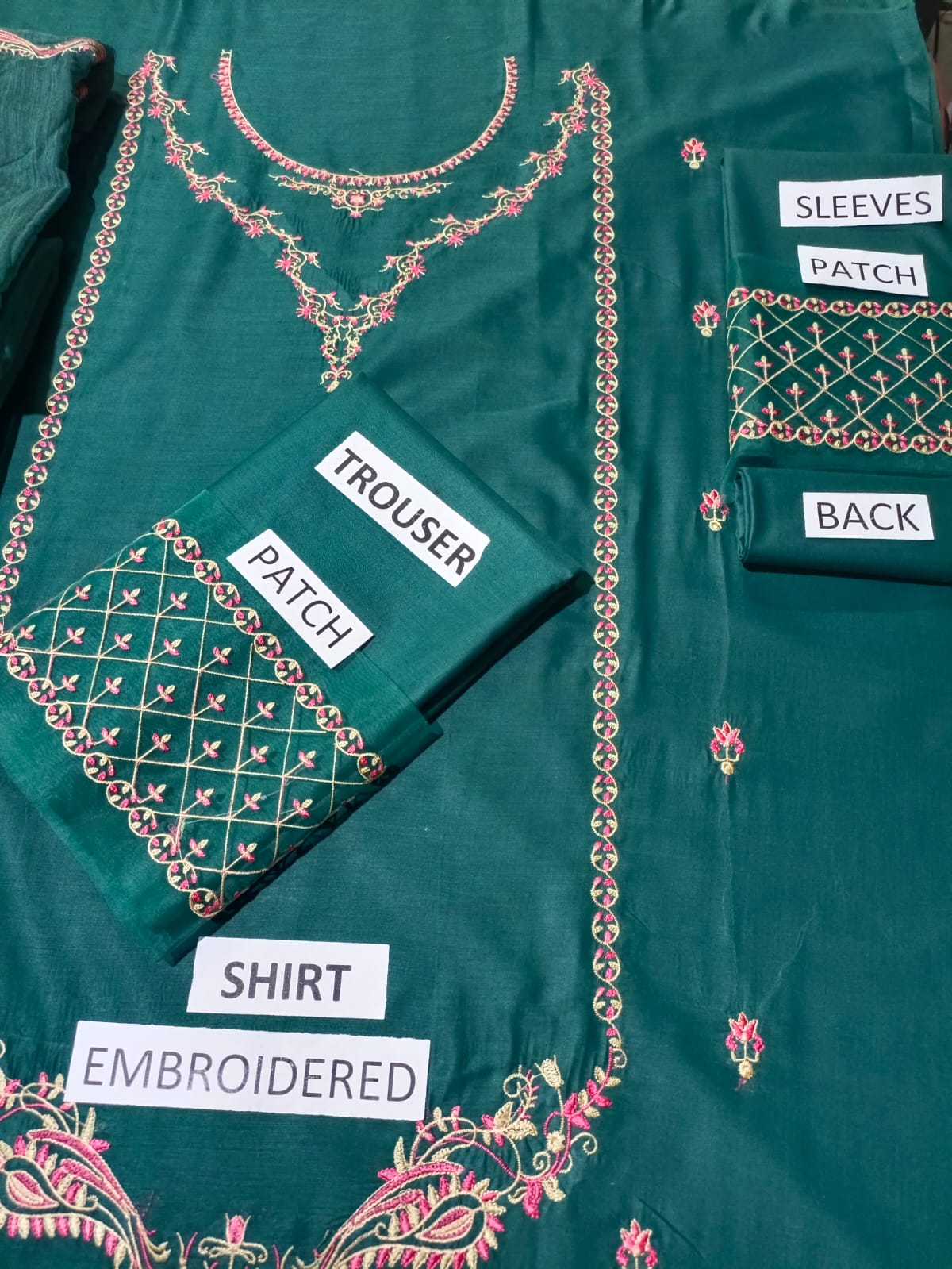 Lawn Unstitched 3 Piece Embroidered Dress - 375