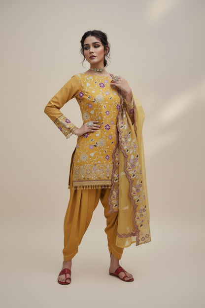 Summer Unstitched 3PCs Embroidered Lawn Dress With Manaar Dupatta   - 349