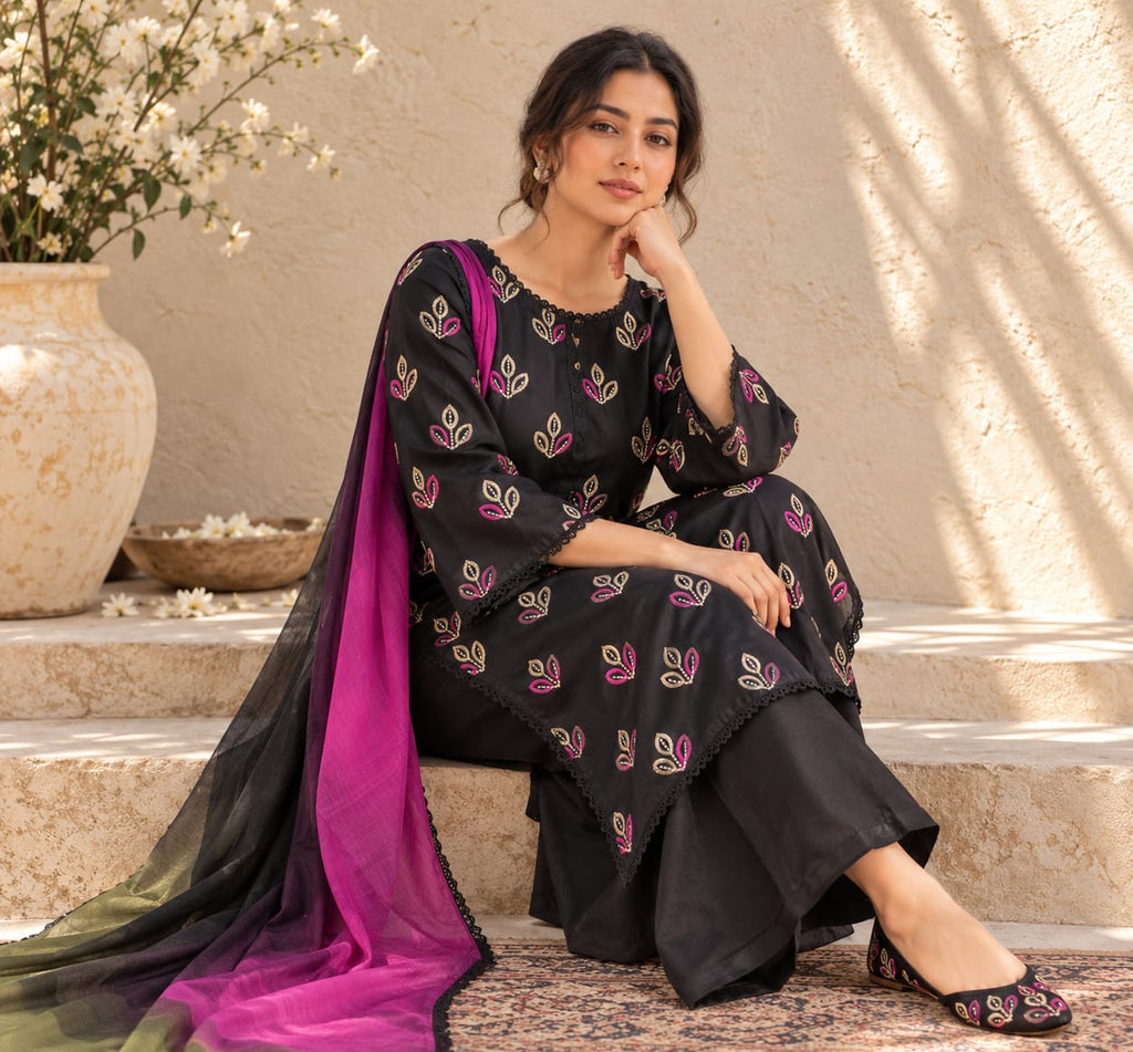 Summer Stitched 3PCs Embroidered Lawn Dress- TS 22
