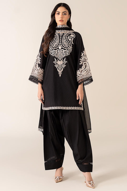 Summer Untitched 3 Piece Embroidered Lawn Dress With Chiffon Dupatta - 485