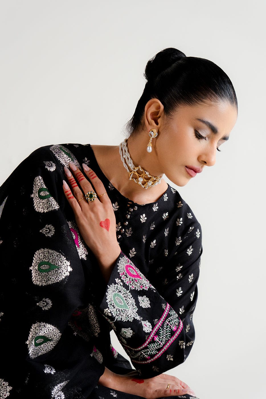 Dhanak 3 Piece Embroidered Dress - 267