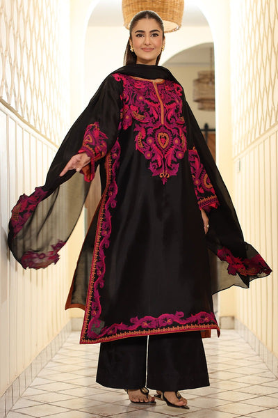 Summer Unstitched 3 Piece Embroidered Lawn Dress With Chiffon Dupatta - 494