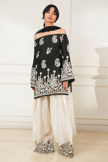 Summer Unstitched 3PCs Embroidered Lawn Dress With Monaar Lawn Dupatta - 490