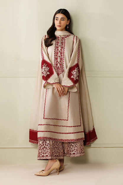 Summer Unstitched 3 Piece Embroidered Lawn Dress - 500