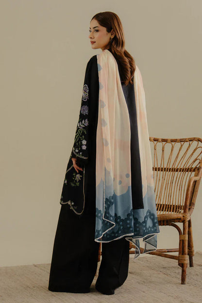 Khaddar 3 Piece Embroidered Dress - 392