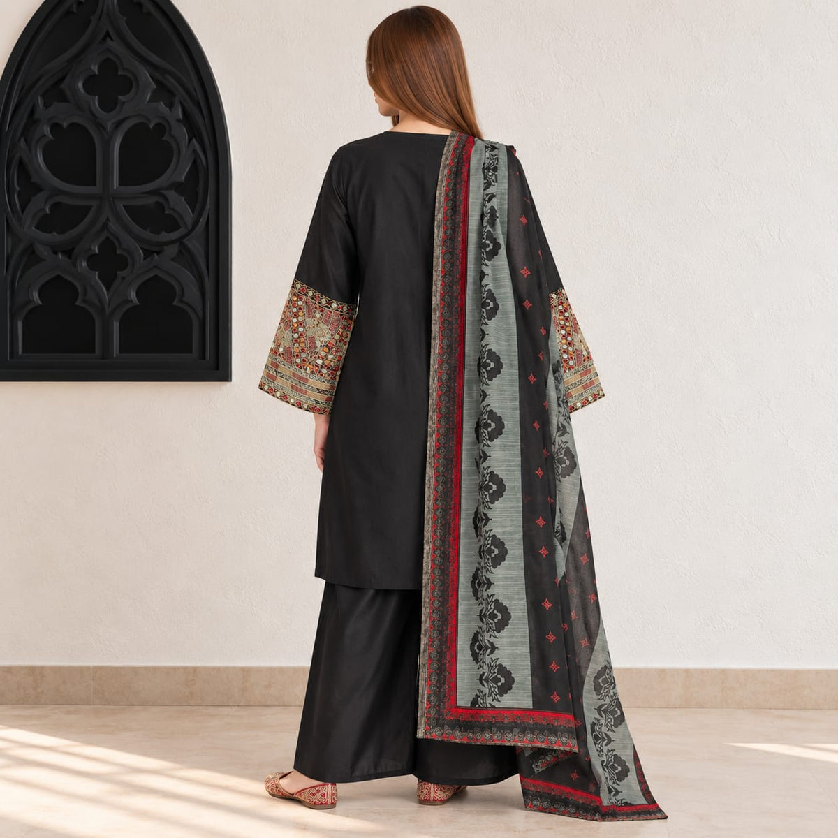 Summer Stitched 3PCs Embroidered Lawn Dress   - TS 19
