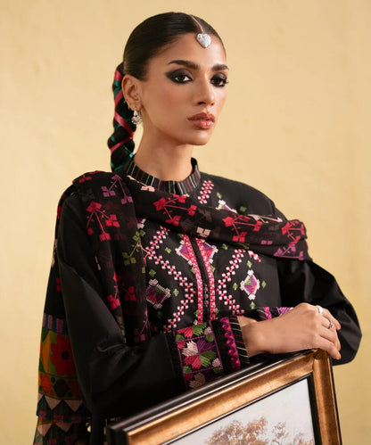 Dhanak 3 Piece Embroidered Dress - 408