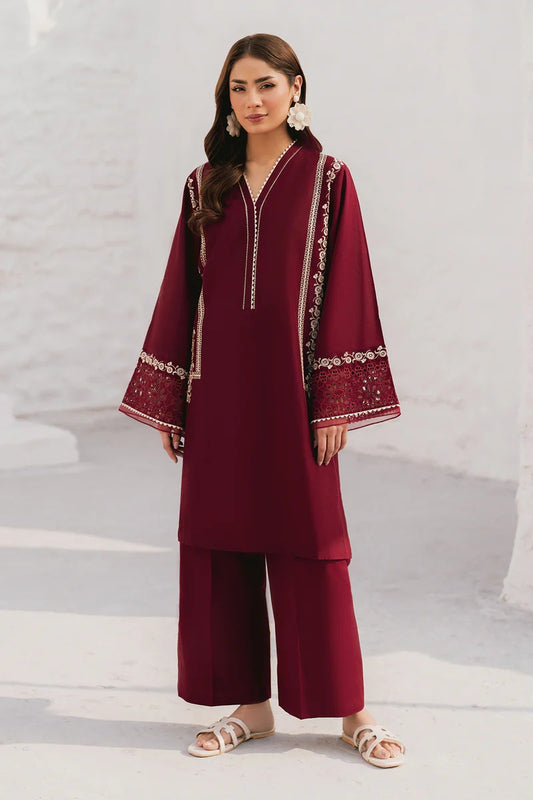 Summer Unstitched 2PCs Embroidered Lawn Dress - 367