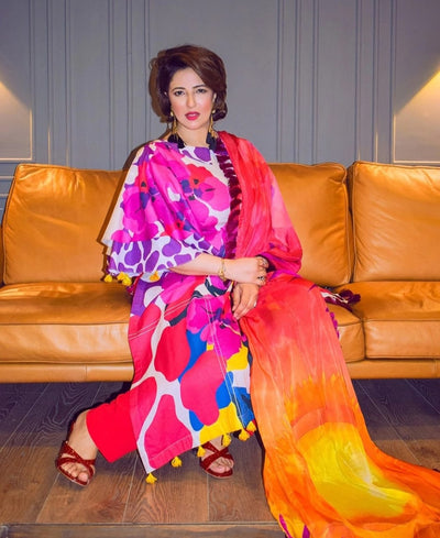 Summer 2PC Lawn Digital Print Dress - 158